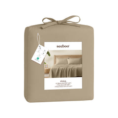 Lightweight Microfiber Bed Sheet Set – 6-Piece Ultra-Soft Wrinkle-Free Sheets with Deep Pockets & Pillowcases – Full, Queen, King & California King