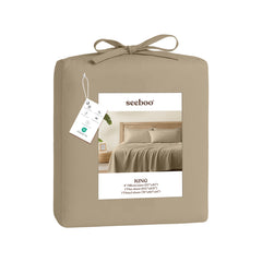 Lightweight Microfiber Bed Sheet Set – 6-Piece Ultra-Soft Wrinkle-Free Sheets with Deep Pockets & Pillowcases – Full, Queen, King & California King