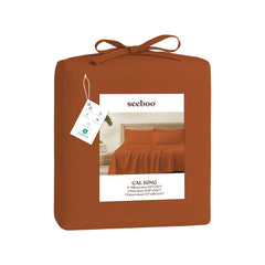 Lightweight Microfiber Bed Sheet Set – 6-Piece Ultra-Soft Wrinkle-Free Sheets with Deep Pockets & Pillowcases – Full, Queen, King & California King