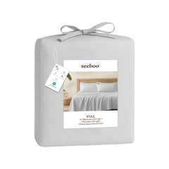 Lightweight Microfiber Bed Sheet Set – 6-Piece Ultra-Soft Wrinkle-Free Sheets with Deep Pockets & Pillowcases – Full, Queen, King & California King