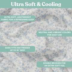 Lightweight Microfiber Bed Sheet Set – 6-Piece Ultra-Soft Wrinkle-Free Sheets with Deep Pockets & Pillowcases – Full, Queen, King & California King