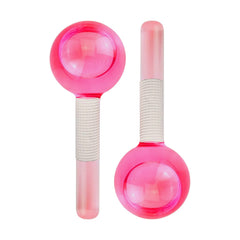 2-Pack Cooling Ice Globes Facial Massage Tool Set for Skincare and Puffiness Treatment
