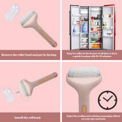 Ice Face Roller Massager for Puffiness Relief Pain and Minor Injury Tighten Pores