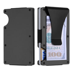 1 or 2-Pack: RFID Blocking Slim Credit Card Holder Wallet for Men – Minimalist, Scratch-Resistant, with Removable Money Clip | Modern, Durable, Everyday Carry