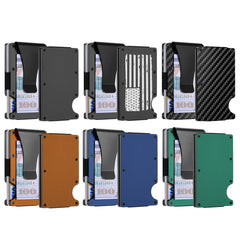 1 or 2-Pack: RFID Blocking Slim Credit Card Holder Wallet for Men – Minimalist, Scratch-Resistant, with Removable Money Clip | Modern, Durable, Everyday Carry