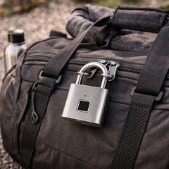 Fingerprint Smart Padlock – USB Rechargeable Keyless Lock with One-Touch Unlock – Portable Anti-Theft Lock for Gym, Locker, Luggage, Bike & Travel