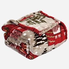 Holiday & Christmas Micro Plush Throw Blanket – Ultra Soft 50" x 60" Cozy Blanket for Couch, Bed & Movie Nights – Lightweight, Warm, Machine Washable Gift Essential