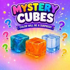 3-Pack Viral Squishy Stress Balls – Butter, Dumpling or Cube Fidget Toys - Mystery Colors – Soft Sensory Squeeze Toys for Anxiety Relief, ADHD Focus, Desk & Travel