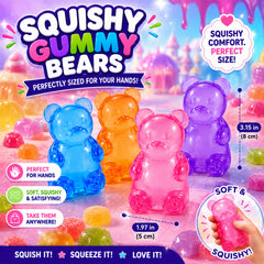 3-Pack: Squishy Squeeze Toys Set – Soft Fidget Sensory Toys, Assorted Slow-Rising Stress Relief Squeeze Toys, Mystery Surprise Fun Set for Party Favors, Classroom Rewards, Gifts & Everyday Play