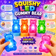 3-Pack: Squishy Squeeze Toys Set – Soft Fidget Sensory Toys, Assorted Slow-Rising Stress Relief Squeeze Toys, Mystery Surprise Fun Set for Party Favors, Classroom Rewards, Gifts & Everyday Play