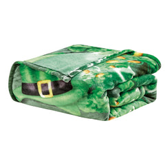 St. Patrick’s Day Micro Plush Throw Blanket – Ultra Soft Lightweight Couch Blanket, Festive Shamrock Design, Cozy Decorative Throw 50” x 70”