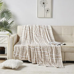 Cozy Vibes: Ultra Soft Plush Throw Blanket – Lightweight 50" x 60" Blanket for Couch, Bed & Travel – Warm, All-Season, Machine Washable