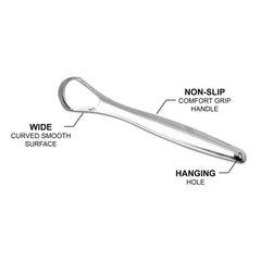 Stainless Steel Tongue Cleaner Scraper (2-Pack or 4-Pack) – Oral Hygiene Tongue Scraper for Fresh Breath & Daily Tongue Cleaning