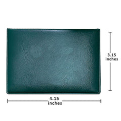 2-Pack PU Leather Card Holder Wallet – Faux Leather Passport & Credit Card Organizer for Travel Documents, Health Records, ID Cards and Business Cards, 4 x 3 Inch Card Holder