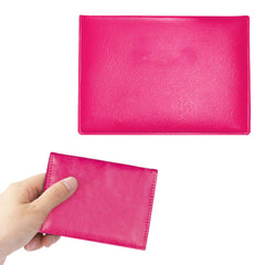 2-Pack PU Leather Card Holder Wallet – Faux Leather Passport & Credit Card Organizer for Travel Documents, Health Records, ID Cards and Business Cards, 4 x 3 Inch Card Holder