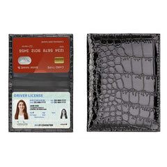 2-Pack Bling PU Leather Card Holder Wallet – Glitter Passport & Credit Card Organizer for Travel Documents, ID Cards, Health Records & Business Cards, Stylish Protective Holder