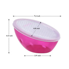 Cheese Grater Citrus Lemon Zester with Food Storage Container & Lid - Perfect For Cheeses, Ginger, Vegetables, Butter, Chocolate (5-Piece or 10 Piece)