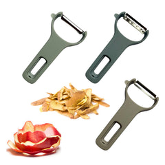 Stainless Steel Vegetable Peelers with Non-Slip Handle – Ultra-Sharp Dual-Blade Design for Potatoes, Apples, Cucumbers & More – Compact, Durable, Dishwasher Safe – 3 or 6 Pack