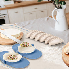 3-Pack Dough Press Set – Empanada, Dumpling, Calzone & Ravioli Maker with Crimped Edge & Built-In Cutter – 3 Sizes, Dishwasher Safe
