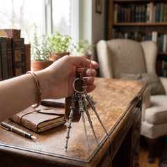 Magic Wand Keychain – Fantasy Inspired Wand Keyring Collectible for Fans – Metal Wand Accessory for Bags, Keys & Cosplay (Multiple Styles)