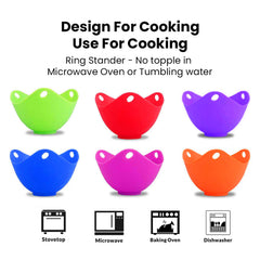 Silicone Egg Poaching Cups Set (6-Pack or 12-Pack)