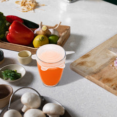 Reusable Stretch Silicone Food Lids – 6 or 12 Pack Airtight Covers for Bowls, Cups, Cans & Fruit – BPA-Free, Leak-Proof, Microwave & Dishwasher Safe – Transparent
