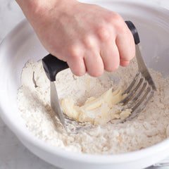 Pro Stainless Steel Pastry Cutter & Dough Blender – Heavy Duty Butter Mixer with Soft Grip Handle for Baking & Mashing (1-Pack or 2-Pack)