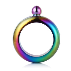 Smooth Stainless Steel Portable Bracelet Hip Flask for Storing Alcohol/Water/Liquid