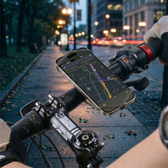 FastMount Bike Phone Holder – Universal Silicone Handlebar Mount for Smartphones – No Tools Quick Install Bicycle & Motorcycle Phone Holder (Wrap, Loop & Ride)