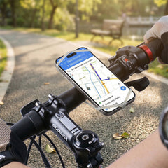 FastMount Bike Phone Holder – Universal Silicone Handlebar Mount for Smartphones – No Tools Quick Install Bicycle & Motorcycle Phone Holder (Wrap, Loop & Ride)