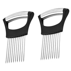 Multipurpose Stainless Steel Assistant Vegetable and Meat Slicer Holder (1-Pack or 2-Pack)