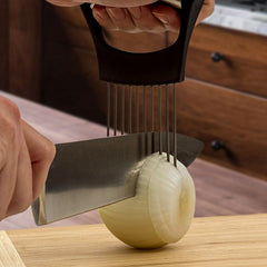 Multipurpose Stainless Steel Assistant Vegetable and Meat Slicer Holder (1-Pack or 2-Pack)