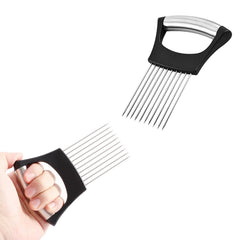 Multipurpose Stainless Steel Assistant Vegetable and Meat Slicer Holder (1-Pack or 2-Pack)