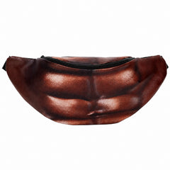 Novelty Belly Waist Bag – Funny Fanny Pack with Realistic Belly Print, Zipper Waist Pouch for Travel, Festivals, Parties, Halloween & Everyday Essentials