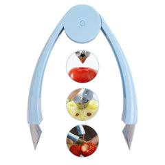 Fruit & Veggie Stem Remover Tool – Ergonomic Grip Corer for Strawberries, Tomatoes, Pineapple & More – Easy Clean, Dishwasher Safe – 1 or 2 Pack