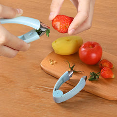 Fruit & Veggie Stem Remover Tool – Ergonomic Grip Corer for Strawberries, Tomatoes, Pineapple & More – Easy Clean, Dishwasher Safe – 1 or 2 Pack