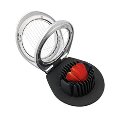 Stainless Steel Heavy Duty Wire Egg And Fruit Slicer Cutter Chopper Slicer - Dishwasher Safe (1-Pack or 2-Pack)