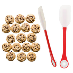 Silicone Cookie Scoop & Spatula 2-in-1 Tool – Heat-Resistant, 1-Tablespoon Dough Dropper – Dishwasher Safe Baking Essential