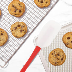 Silicone Cookie Scoop & Spatula 2-in-1 Tool – Heat-Resistant, 1-Tablespoon Dough Dropper – Dishwasher Safe Baking Essential