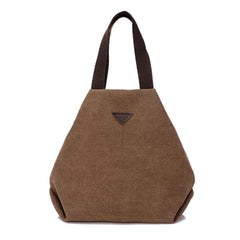 Women's Retro Canvas Handbag – Lightweight Casual Shoulder Tote with Multiple Interior Pockets, Magnetic Snap Closure, Everyday Purse for Work, Shopping & Travel
