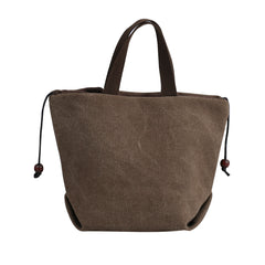 Women's Retro Canvas Handbag – Lightweight Casual Shoulder Tote with Multiple Interior Pockets, Magnetic Snap Closure, Everyday Purse for Work, Shopping & Travel