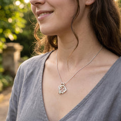 Sterling Silver “Love You to the Moon” Necklace – Heart, Star & Moon Pendant with Snake Chain – Romantic Gift Necklace for Women