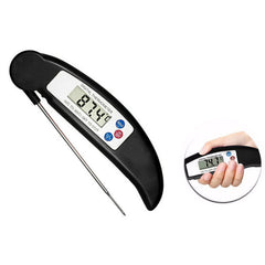 2-Pack Instant Read Digital Meat Thermometer – Stainless Steel Foldable Probe, Fast & Accurate Cooking Thermometer for BBQ, Grill, Oven & Kitchen Use