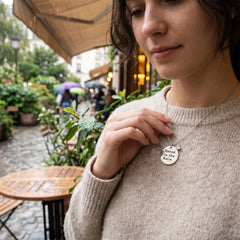 “Dance in the Rain” Necklace for Women – Silver Tone Charm Pendant Necklace – Romantic Inspirational Gift Jewelry for Anniversary, Wife, Girlfriend