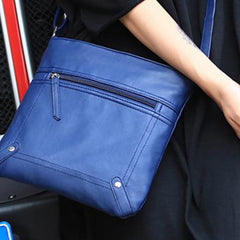 Unisex Crossbody Messenger Bag – Vegan PU Leather Shoulder Bag with Multiple Pockets, Lightweight Travel Crossbody Purse for Men & Women, Everyday Organizer Bag