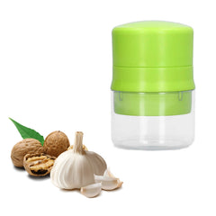 Mini Manual Food Chopper – Compact Handheld Mincer & Dicer for Garlic, Veggies, Nuts & More – No-Slip Base, BPA-Free – 1-Pack or 2-Pack