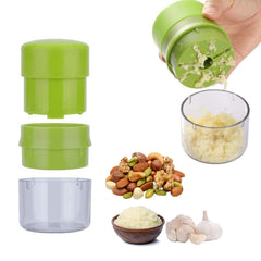 Mini Manual Food Chopper – Compact Handheld Mincer & Dicer for Garlic, Veggies, Nuts & More – No-Slip Base, BPA-Free – 1-Pack or 2-Pack
