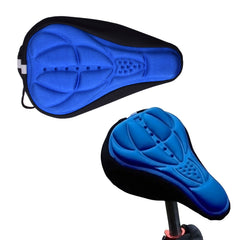 Gel Bike Seat Cushion Cover – Comfort Bicycle Saddle Pad for Road, Mountain & BMX Bikes – Shock Absorbing Soft Seat Cover with Non-Slip Fit & Breathable Design