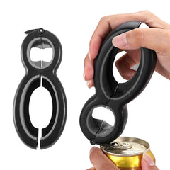 Multifunctional 6-in-1 Can Jar Opener Tool and Adjustable Bottle Opener (1-Pack or 2-Pack)