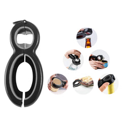 Multifunctional 6-in-1 Can Jar Opener Tool and Adjustable Bottle Opener (1-Pack or 2-Pack)